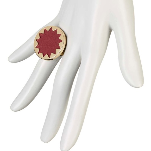 HOUSE OF HARLOW 1960 Sunburst Leather Ring - Picture 7 of 7